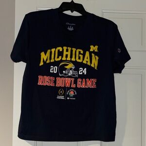 University of Michigan rose bowl 2024 game t shirt